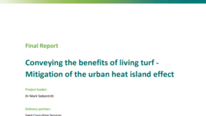 Benefits of Turf: Mitigation of the Urban Heat Island Effect